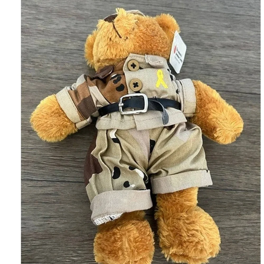 Leukemia Lymphoma Society Military Teddy Bear Desert Camo Awareness Plush LLS